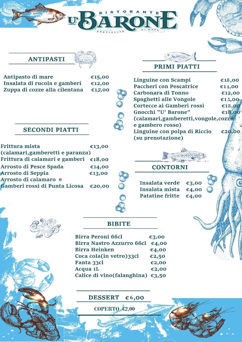 Menu Ristorante U' Barone-1